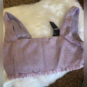 Lavender crop top